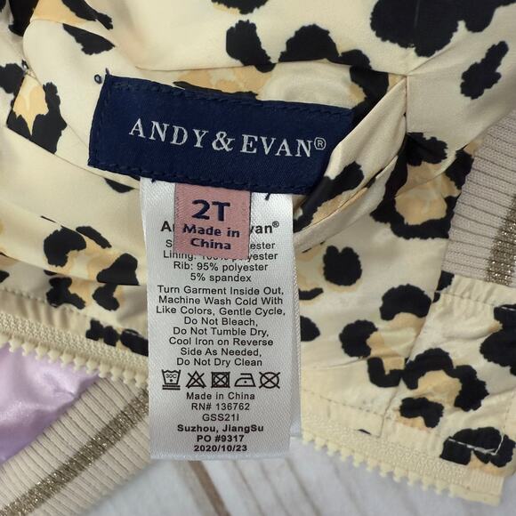 Andy& Evan Reversible Bomber Jacket 2T - Picture 5 of 5